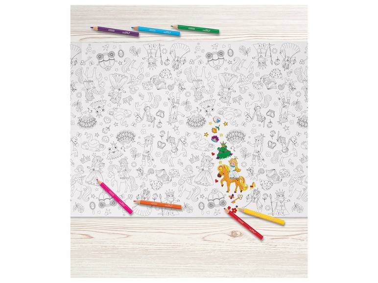 crelando® XXL-Poster \ Ausmalblock \ Sticker, inkl. 8 Mini-Buntstifte Letzter Tag