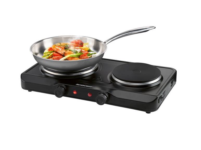SILVERCREST® KITCHEN TOOLS Doppelkochplatte »SDK 2500 E1 / SDK 2300 E1 / SODK 2500 E1«, 2500 W Fabrikladen