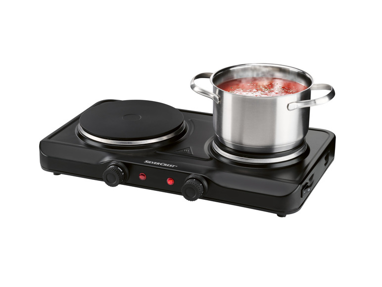 SILVERCREST® KITCHEN TOOLS Doppelkochplatte »SDK 2500 E1 / SDK 2300 E1 / SODK 2500 E1«, 2500 W Fabrikladen