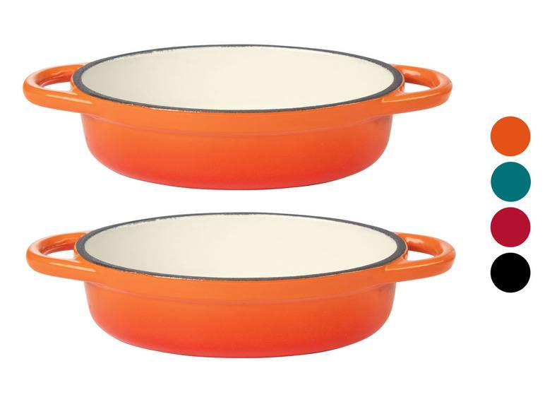 ERNESTO® Mini-Gusseisen-Auflaufformen, 14,5 x 10 cm, 2 Stück Fabrikpreis
