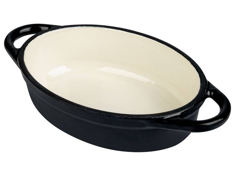 ERNESTO® Mini-Gusseisen-Auflaufformen, 14,5 x 10 cm, 2 Stück Fabrikpreis