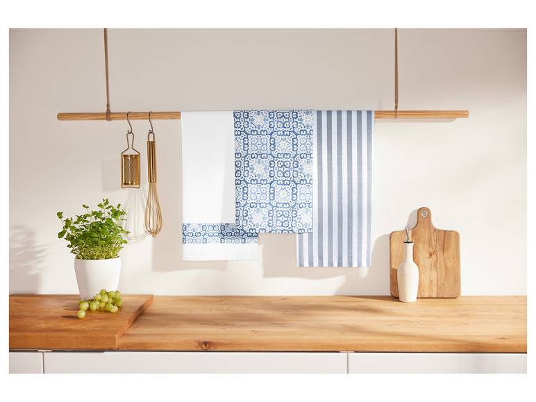 LIVARNO home Geschirrtücher, 3 Stück, 50 x 70 cm Muttertagsangebot