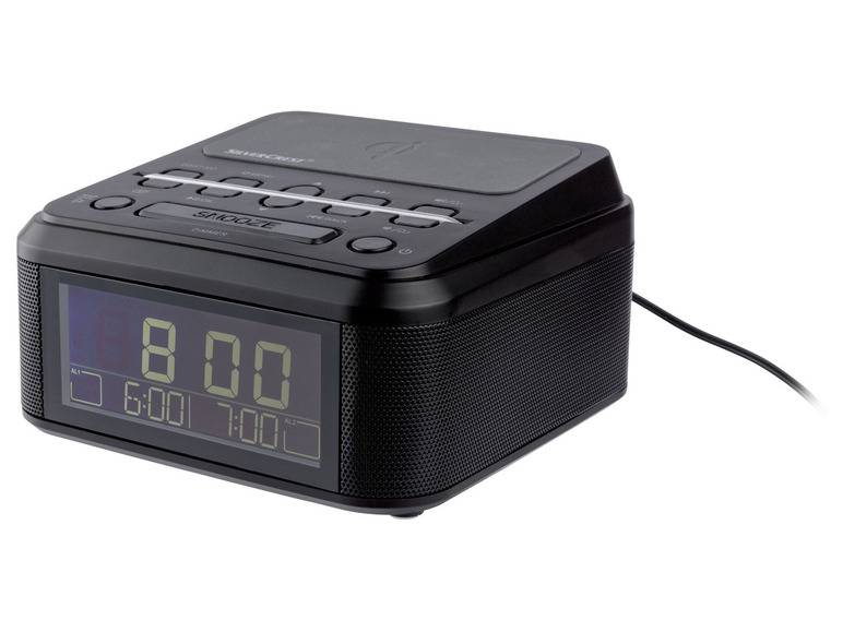 SILVERCREST® Uhrenradio, mit Qi Ladung, DAB+, Bluetooth Tägliche Deals