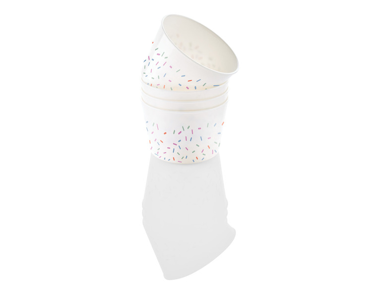 ERNESTO® Eisbecher-Set \ Sundae-Waffelbecher-Set \ Trinkbecher-Set, BPA-frei Super Rabatt