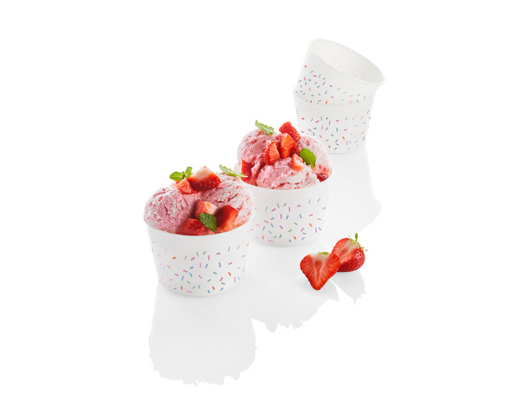 ERNESTO® Eisbecher-Set \ Sundae-Waffelbecher-Set \ Trinkbecher-Set, BPA-frei Super Rabatt