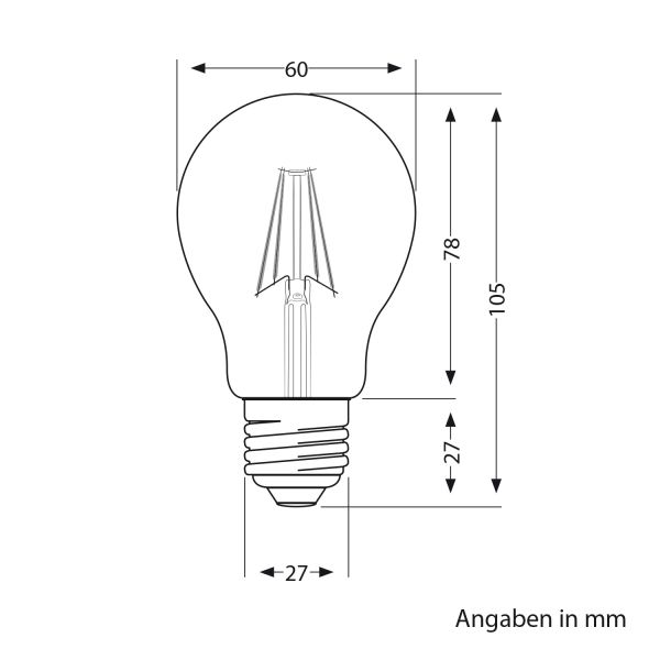 E27 LED Leuchtmittel, A60, warmweiß (2600 K), 7,5 W, 839lm, Kopfspiegel (roségold) Räumungsverkauf