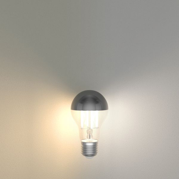 E27 LED Leuchtmittel, A60, warmweiß - kaltweiß (2700 - 7000 K), 4,8 W, 486lm, Smart Home, WLAN, Alexa, Kopfspiegel (silber) JETZT KAUFEN