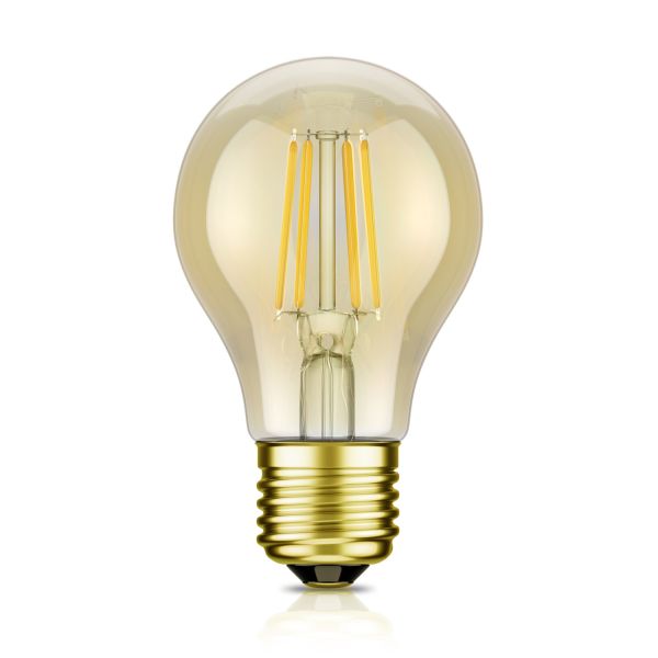 E27 LED Leuchtmittel, A60, extra warmweiß (2500 K), 4,2 W, 471lm, goldfarben Discount Store für neue Produkte