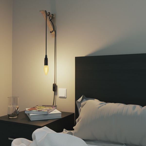 E14 LED Leuchtmittel, Kerze, extra warmweiß (2500 K), 4,1 W, 458lm, goldfarben Kostenloser Versand international