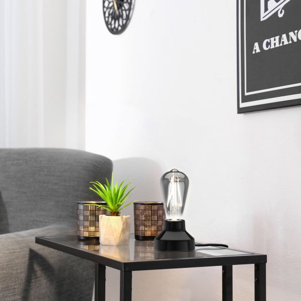 E27 LED Leuchtmittel, ST64, extra warmweiß (1800 K), 7,6 W, 240lm, Rauchglas Black Friday Preise