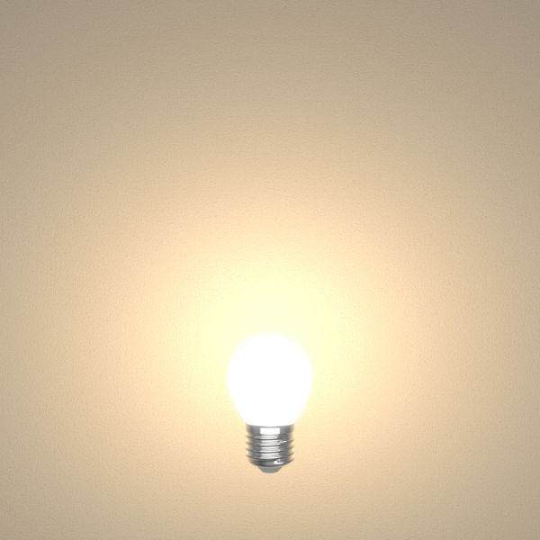 E27 LED Leuchtmittel, G45, warmweiß (2700 K), 4 W, 477lm, gefrostet 2025