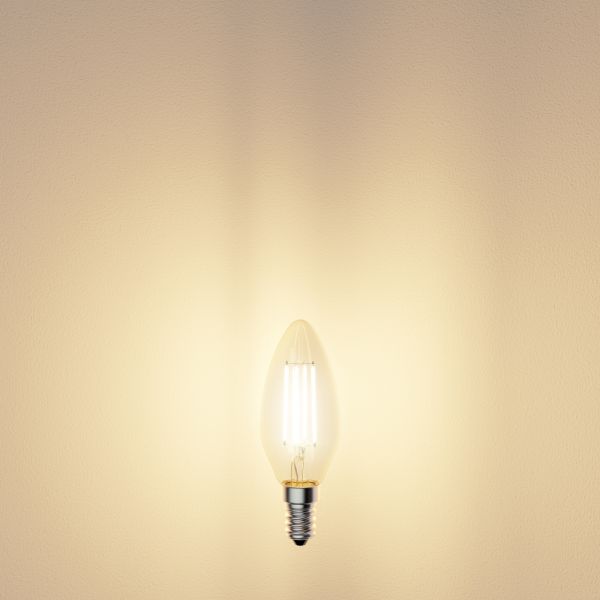 E14 LED Leuchtmittel, Kerze, warmweiß (2700 K), 3,7 W, 452lm Online