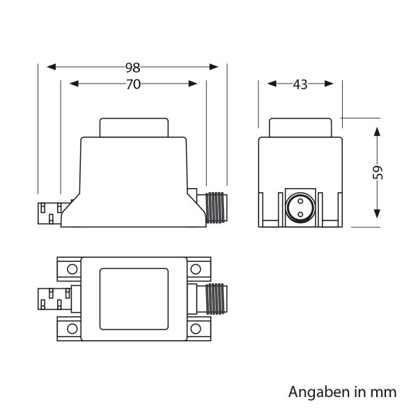 10W LED Trafo-Netzteil/Transformator für Stecksystem NEMO, Stecker, 12V AC, schwarz, IP65 Blitzverkäufe