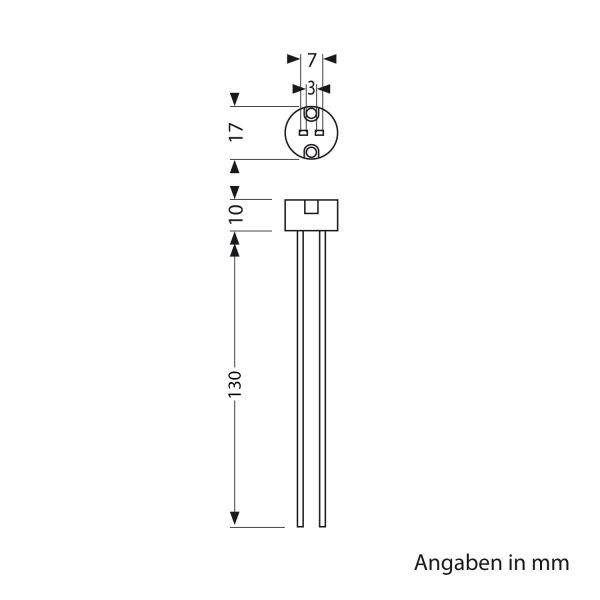 GU5.3/G4 Fassung, Keramik, weiß, 12V AC, max. 25W Exklusivangebot
