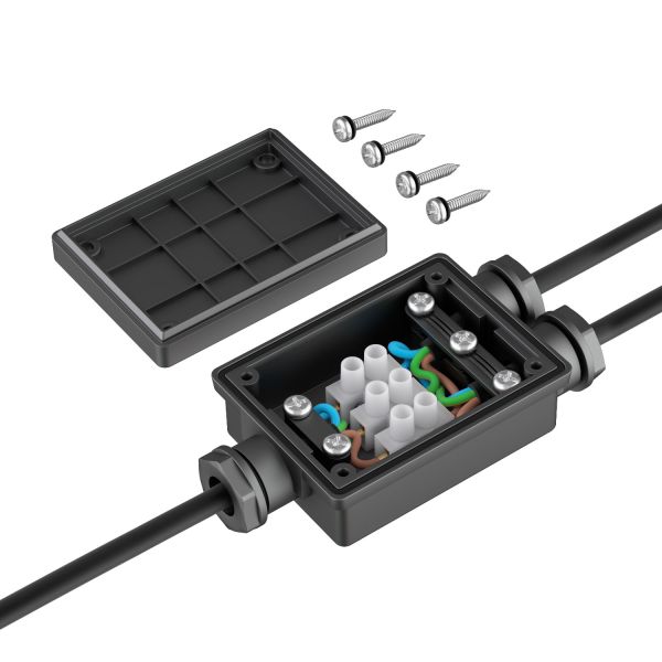 2-fach Kabelverbinder für außen, IP68, Muffe für 6 - 8mm Kabel-Durchmesser Weihnachtsangebot