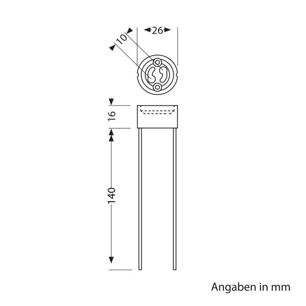 GU10 Fassung, Keramik, weiß, 230V AC, max. 25W Muttertagsangebot