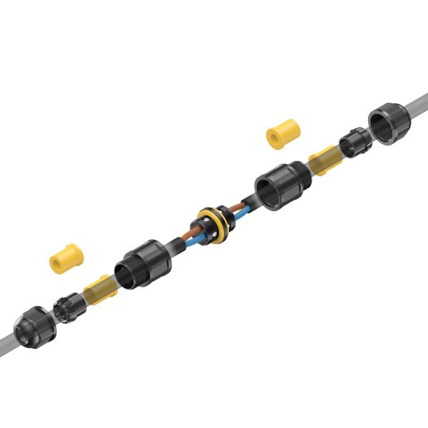 Kabelverbinder für außen, IP68, Muffe für 5 - 12mm Kabel-Durchmesser Valentinstagsangebot