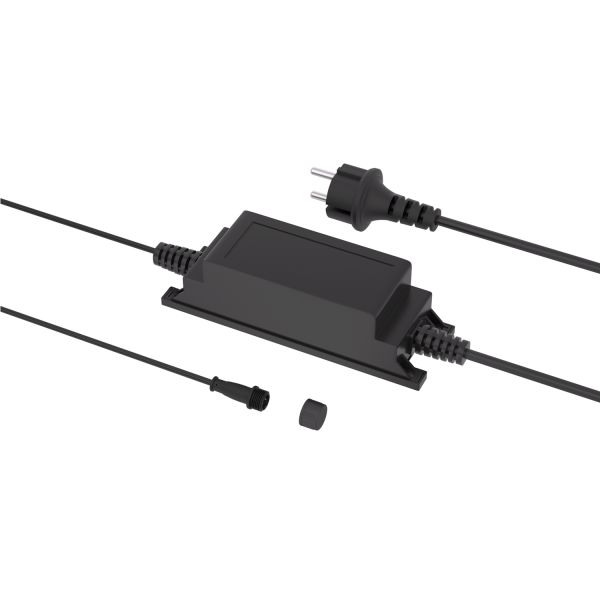 30W LED Netzteil für Stecksystem DOP, Stecker, 12V DC, schwarz, IP65 Lagerräumung