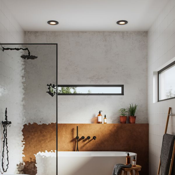 Bad-Deckeneinbaurahmen ERID, Feuchtraum, Badezimmer, IP44, rund (GU10/MR16/GU5,3/50mm) (Farbe wählbar) Exklusivangebot