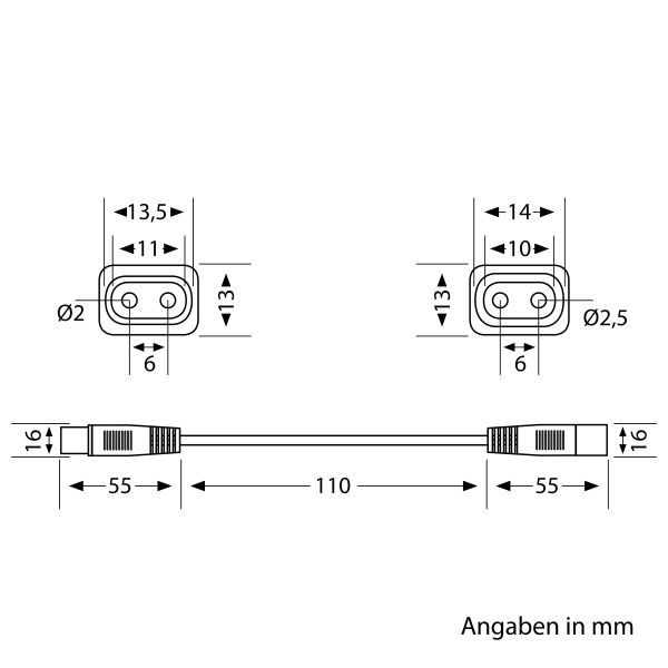 Durchleitungskabel für Stecksystem SPIDER, 0,2m, weiß Cyber Monday
