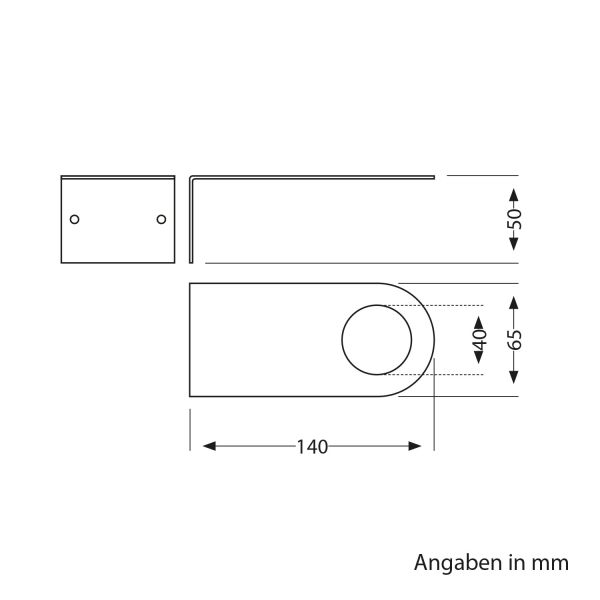 Wandhalterung, für E27 Fassung, schwarz, 6,5 x 14cm Muttertagsangebot