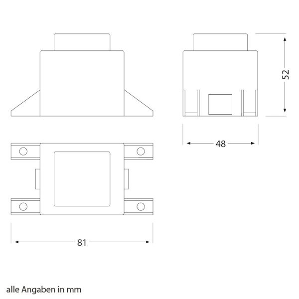 10W LED Trafo-Netzteil/Transformator 2-adrig, Stecker, 12V AC, schwarz, IP44 Vatertagsangebot