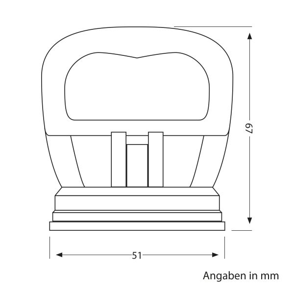 Saugheber / Glassauger, mini, 51mm Ø Valentinstagsangebot