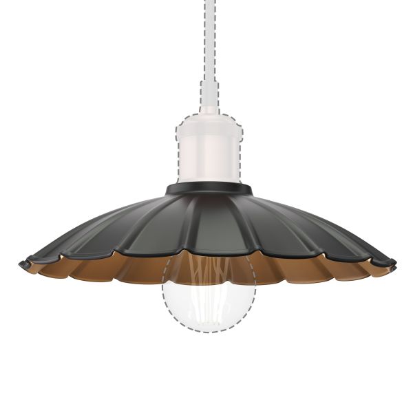 Lampenschirm, schwarz, 245mm Ø Wochenangebot