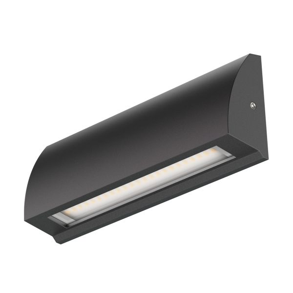 LED Wandleuchte / Treppenlicht SEGIN für außen, IP54, flach, Downlight, eckig, 6,2 W, 566lm (Farbe, Lichtfarbe wählbar) zollfrei
