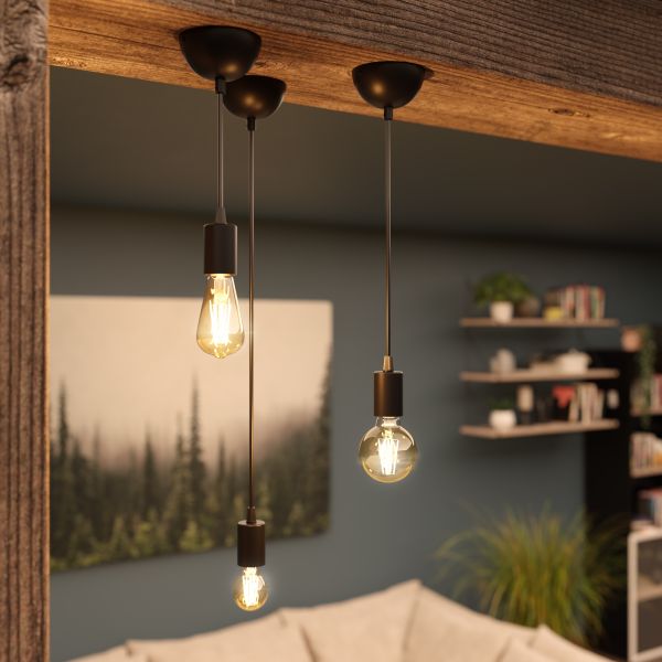 Pendelleuchte / Hängelampe DORI, 1x E27 max. 60W (Farbe, Leuchtmittel wählbar) Exklusivangebot