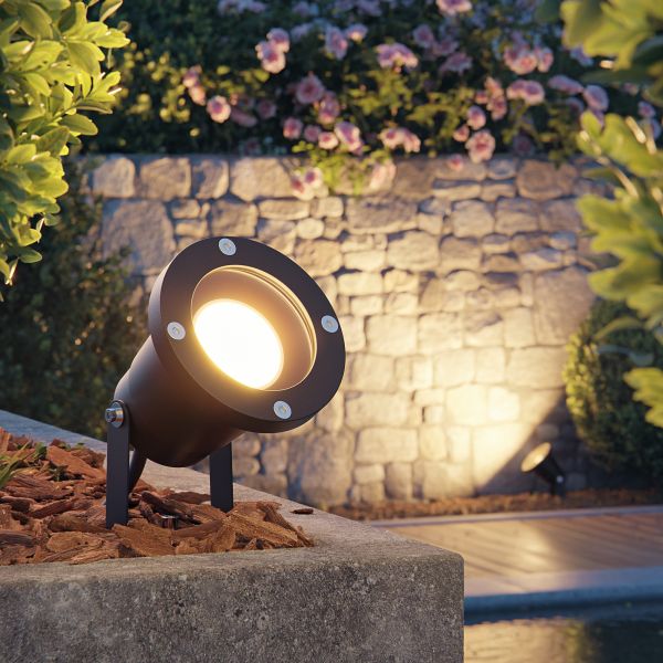 LED Gartenstrahler DUK für außen, Aluminium (Farbe, Leuchtmittel wählbar) Lagerräumung