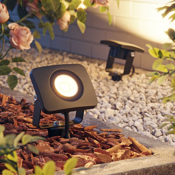 LED Gartenstrahler Wega mit Erdspieß für außen, schwarz, 9,46W (Lichtfarbe wählbar) Wochenangebot