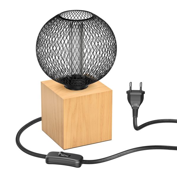 Tischlampe HITO, Holz massiv, eckig, inkl. E27 LED, G120, extra warmweiß, 4W, 220lm Begrenzt auf 3 Tage