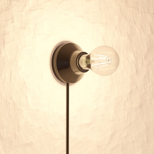 Wandleuchte Elektra Porzellan mit Stecker und Schalter, Smart Home (Farbe, Leuchtmittel wählbar) Online Outlet