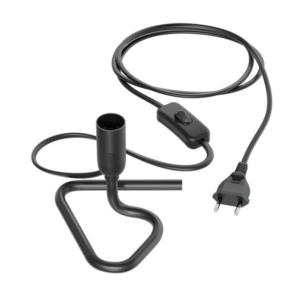 Tischlampe TRIN schwarz mit Stecker und Schalter, inkl. Smart Home RGBW E14 LED Lampe, 4,925W, 572lm Tägliche Deals
