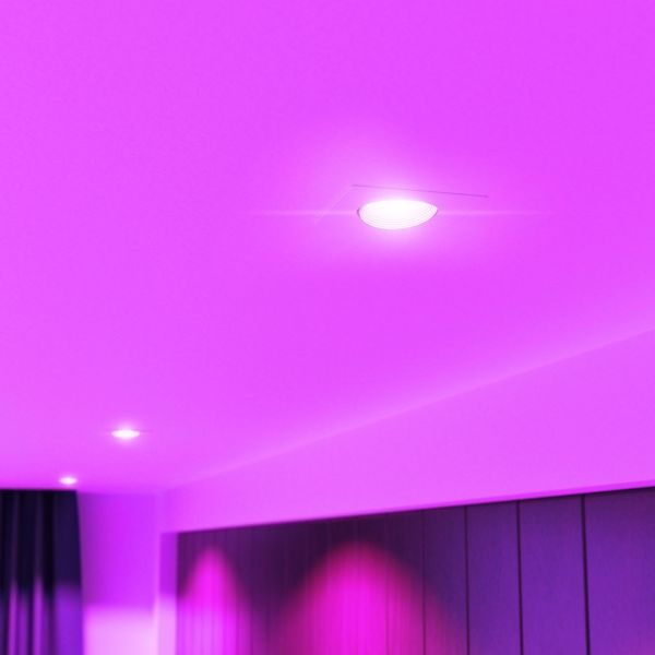 Decken-Einbaustrahler KUN, eckig, schwenkbar + Smart Home RGBW GU10 LED 473lm Bis zu 55% Rabatt