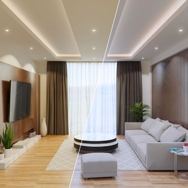 Decken-Einbaustrahler KUN, eckig, schwenkbar + Smart Home RGBW GU10 LED 473lm Bis zu 55% Rabatt