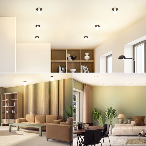Porzellan Decken-Einbauleuchte TELA, rund, inkl. E27 Lampe Smart Home (Farbe, Leuchtmittel wählbar) Kostenloser Versand international