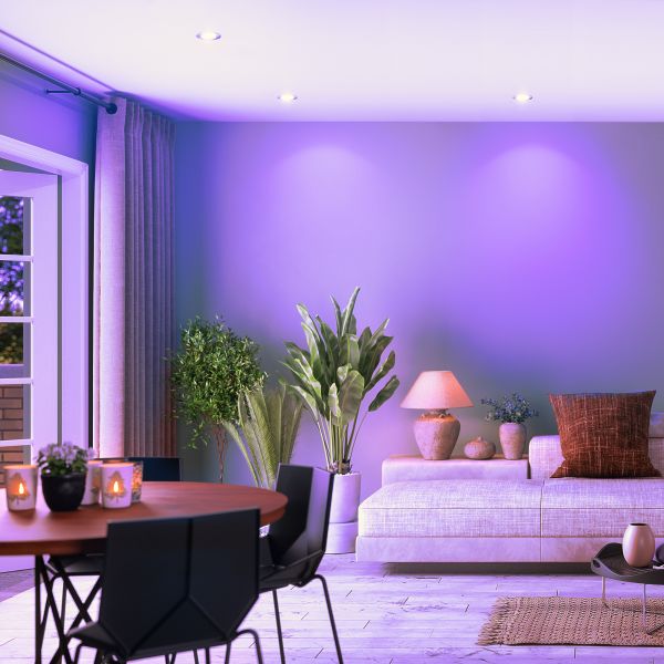 Deckeneinbaurahmen Circ, rund, schwenkbar, inkl. Smart Home RGBW (Farbe wählbar) Begrenzt auf 3 Tage