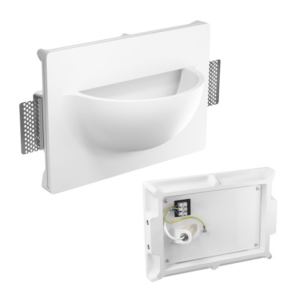 Gips Wandleuchte GIEDI DIY, Einbau, inkl. Smart Home RGBW E14 LED Lampe, 4,925W, 572lm Verkauf