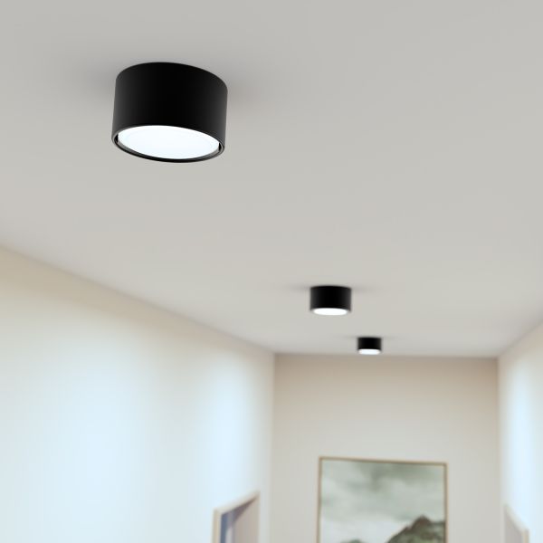 GX53 Porzellan Aufbauleuchte KLU, rund, 91mm Ø (Farbe, Leuchtmittel wählbar) Bestseller