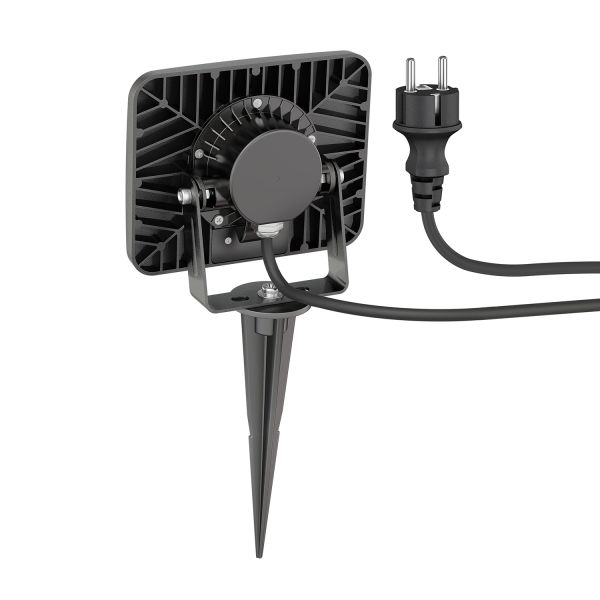 LED Gartenstrahler Wega mit Erdspieß für außen, schwarz, 28,005W, 2361lm, warm-weiß Bis zu 55% Rabatt