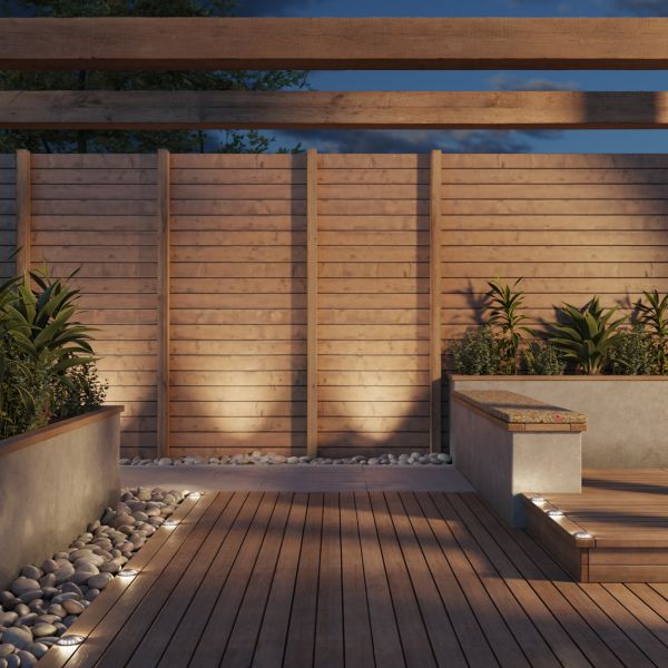 LED Boden-Aufbau-Leuchte Bunda 2-Beam, befahrbar (Farbe, Lichtfarbe, Set Vorschaltgerät wählbar) Begrenzt auf 3 Tage