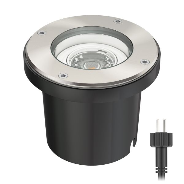 Bodeneinbaustrahler BOS für außen schwenkbar Edelstahl rund IP67 150mm Ø (Leuchtmittel, Set Vorschaltgerät wählbar) Meist gekauft