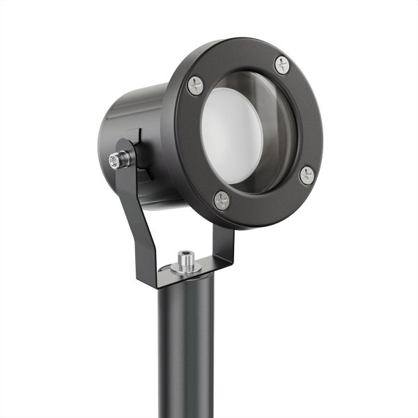 Gartenstrahler mit Erdspieß MIBU für außen Edelstahl, schwarz, inkl. Smart Home RGBW GU10 LED Lampe, 5,41W, 473lm Rabatt