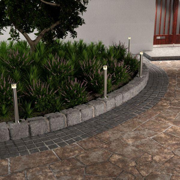 LED Wegelicht / Pollerleuchte / Gartenleuchte PILLAR für außen, IP54, 48 cm, aluminium, warmweiß Neueste Mode