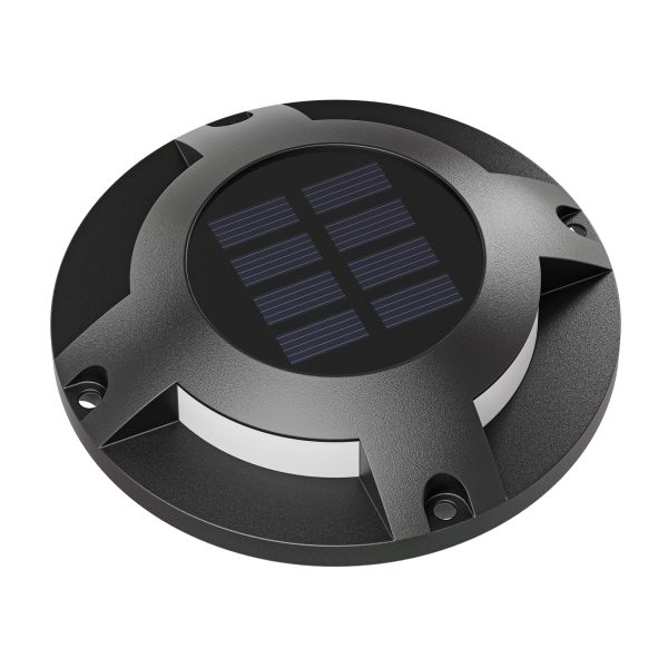 LED Solar-Bodenleuchte BUNSO für außen, IP65, Kunststoff, rund, 120 mm Ø, warmweiß Neuheiten