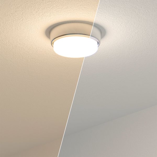 Aufbaurahmen INEL rund 90mm Ø + smarte LED-Lampe (Farbe, Leuchtmittel wählbar) Begrenzte Freigabe