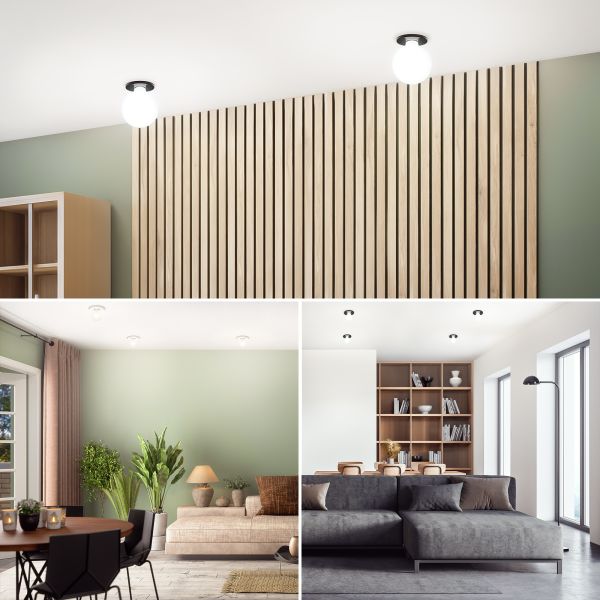 Deckeneinbauleuchte TELA, Porzellan, rund, 99mm Ø (Farbe, Leuchtmittel wählbar) Kostenloser Versand international