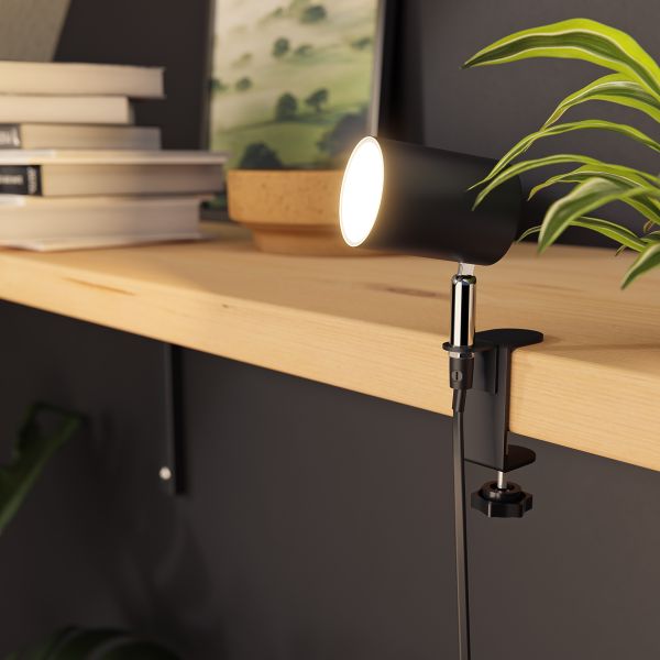 Klemmleuchte WAIKA, Schalter, GU10 (Leuchtmittel, Farbe wählbar) Black Friday Preise